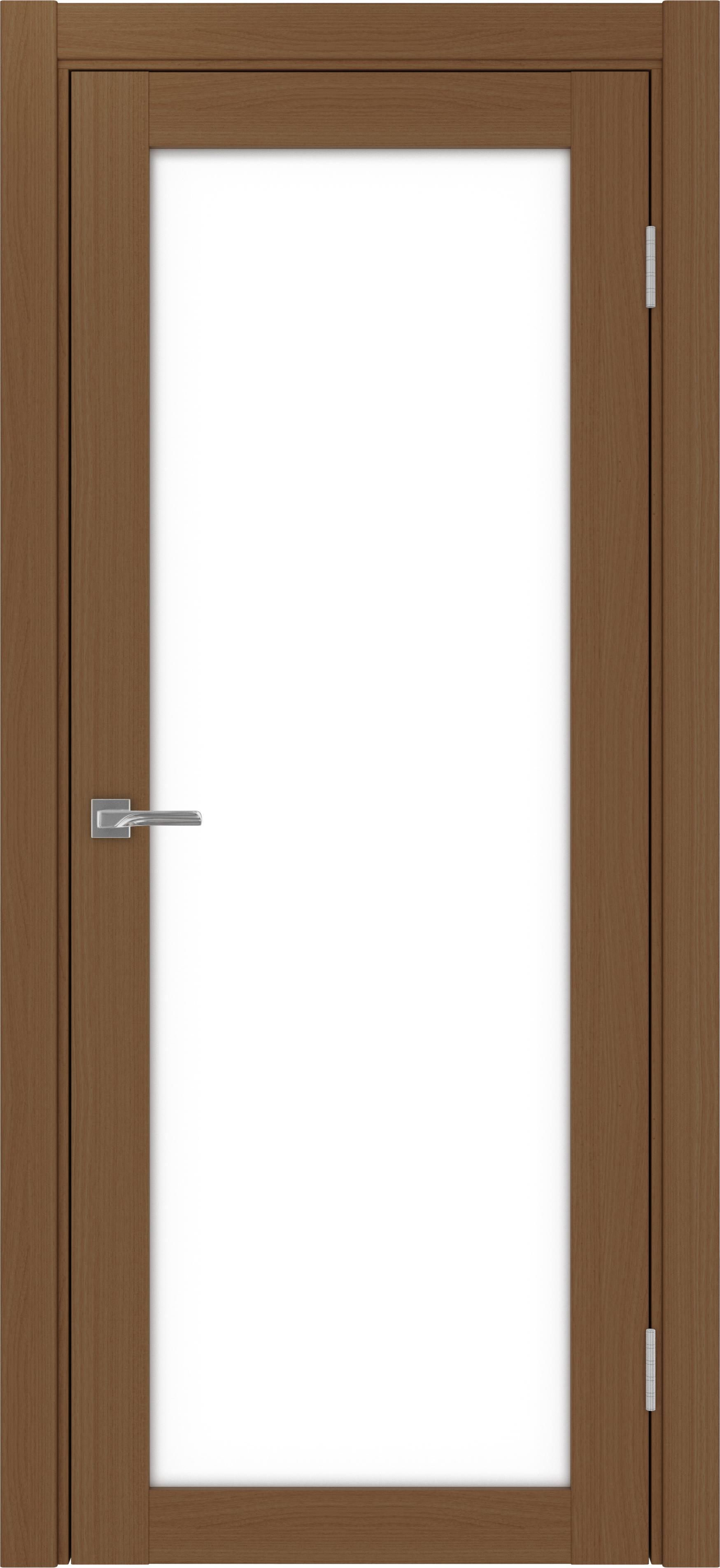 Межкомнатная дверь «Турин 501.2 Орех» Lacobel белый
