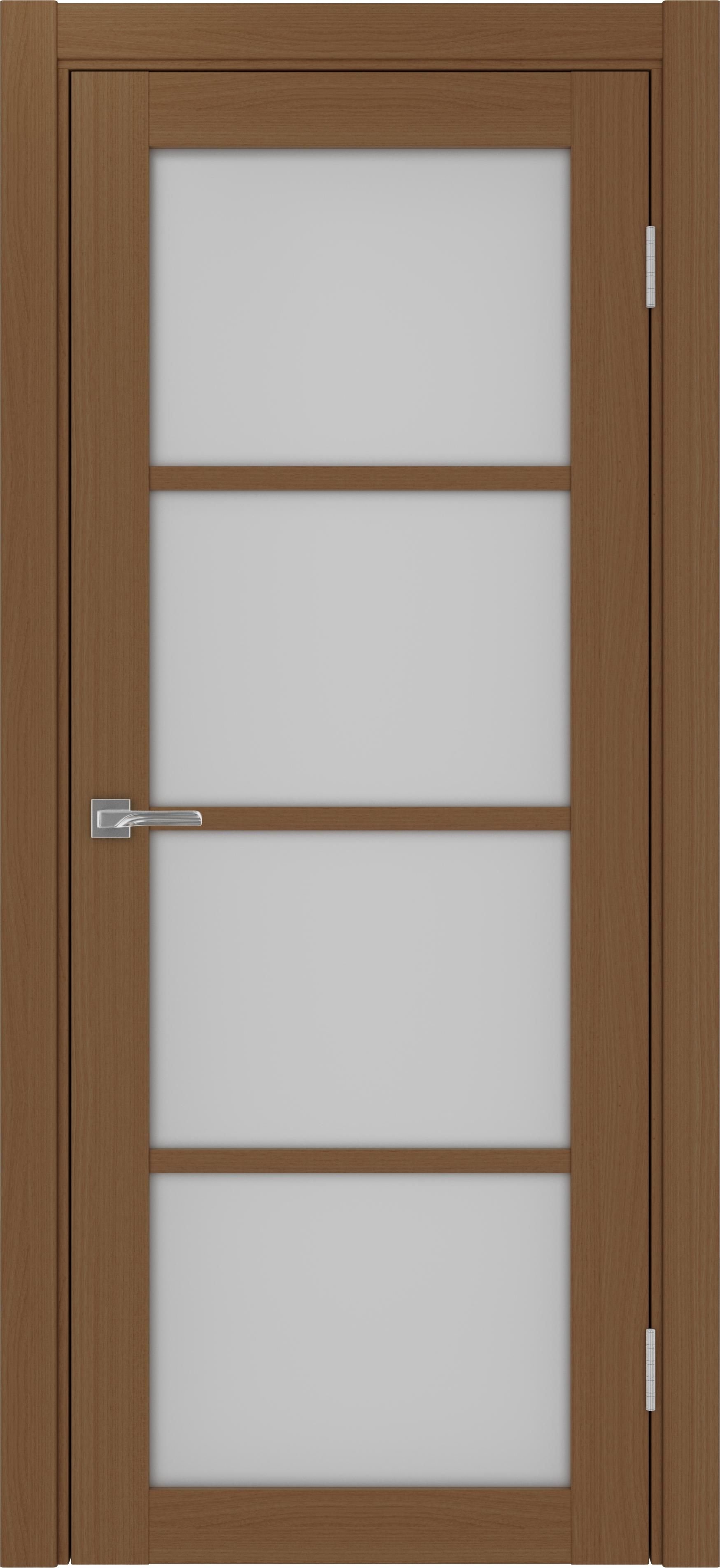 Межкомнатная дверь «Турин 540.2222 Орех» стекло сатин