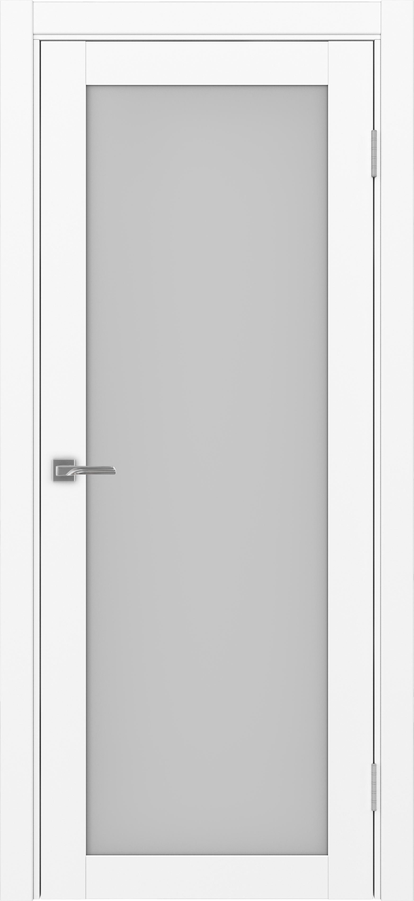 Межкомнатная дверь «Турин 501.2 Белый снежный» стекло