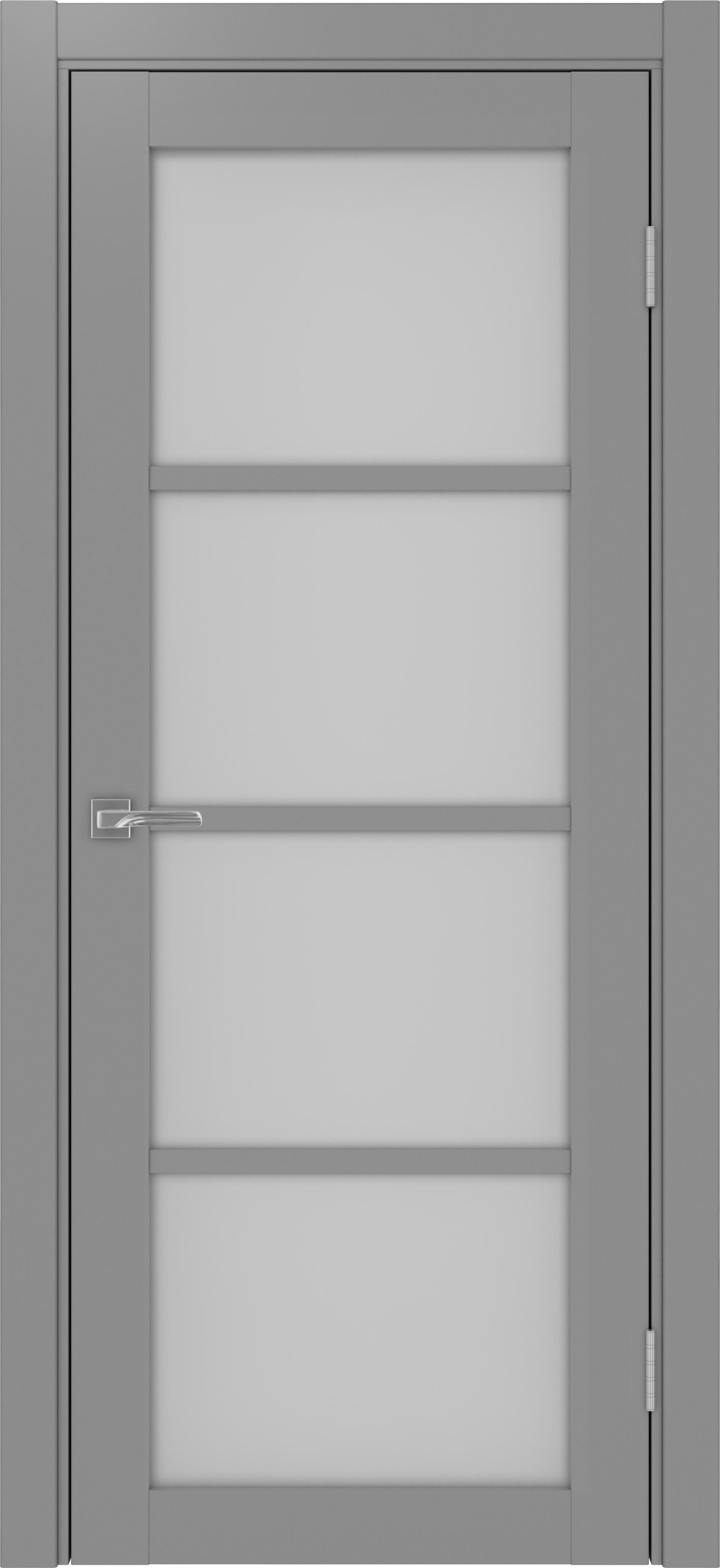 Межкомнатная дверь «Турин 540.2222 Серый» стекло сатин