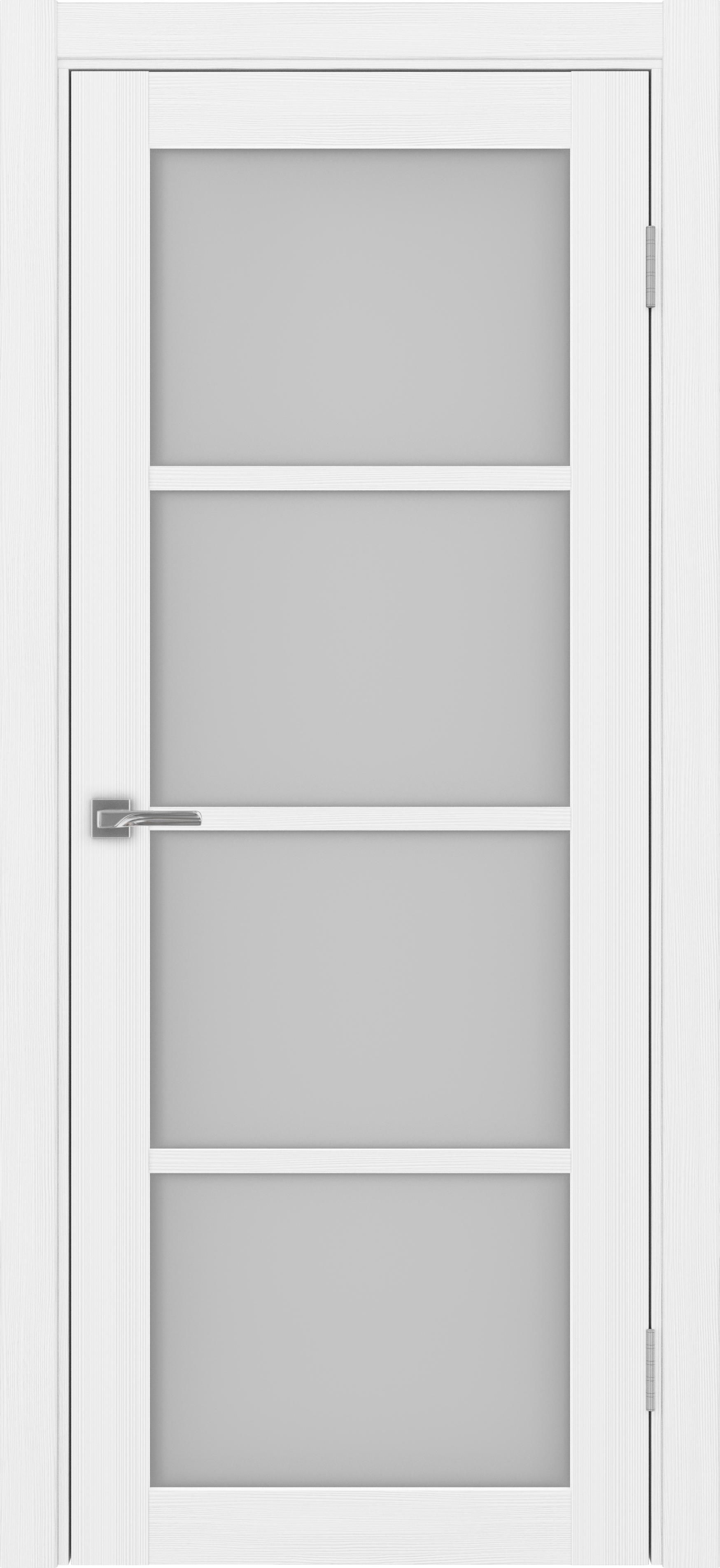 Межкомнатная дверь «Турин 540.2222 Белый лёд» стекло сатин