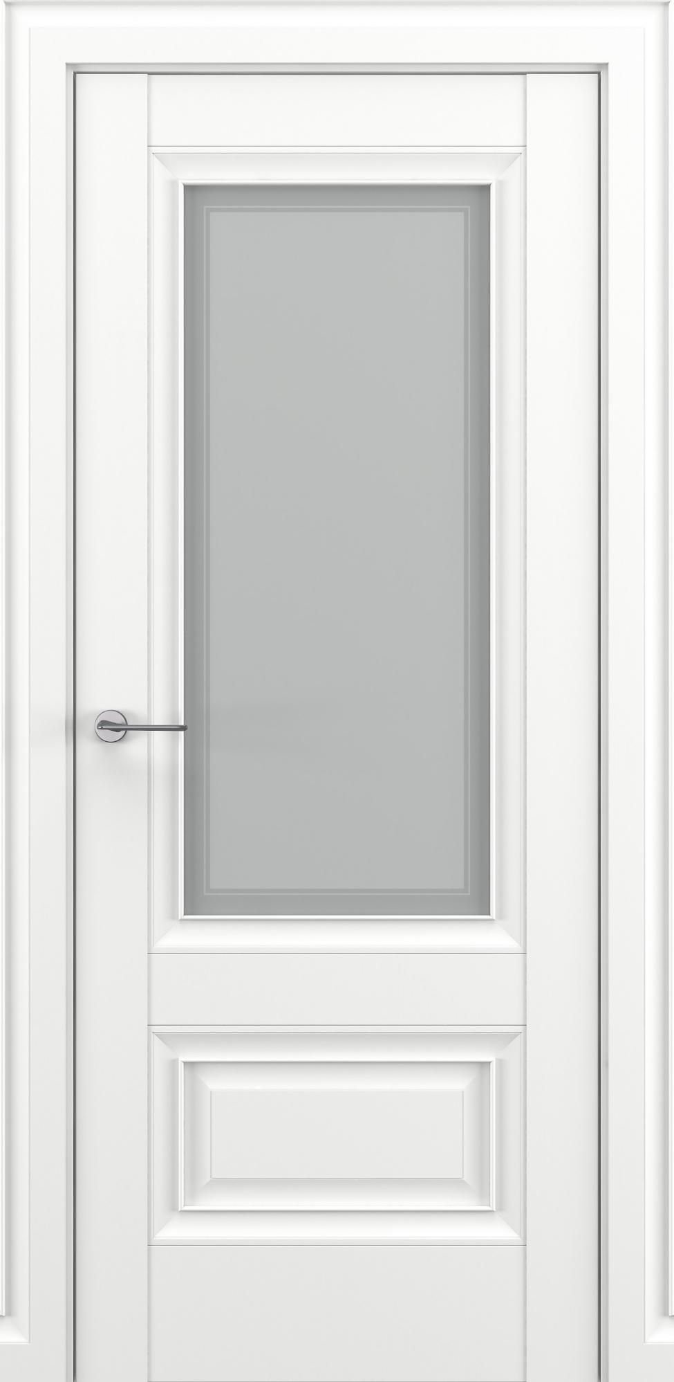 Межкомнатная дверь «Classic Baguette Турин В1» со стеклом белый
