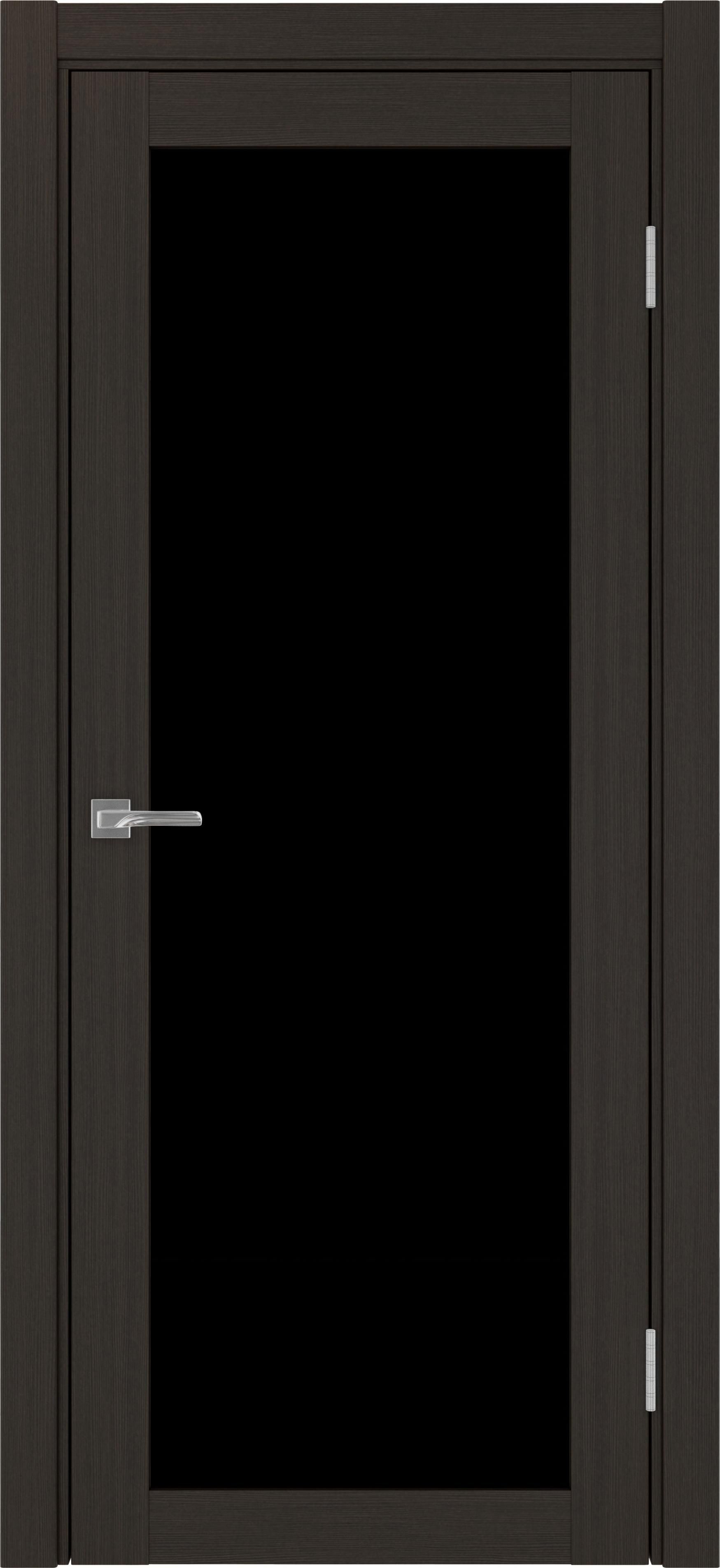 Межкомнатная дверь «Турин 501.2» стеклопакет Lacobel черный