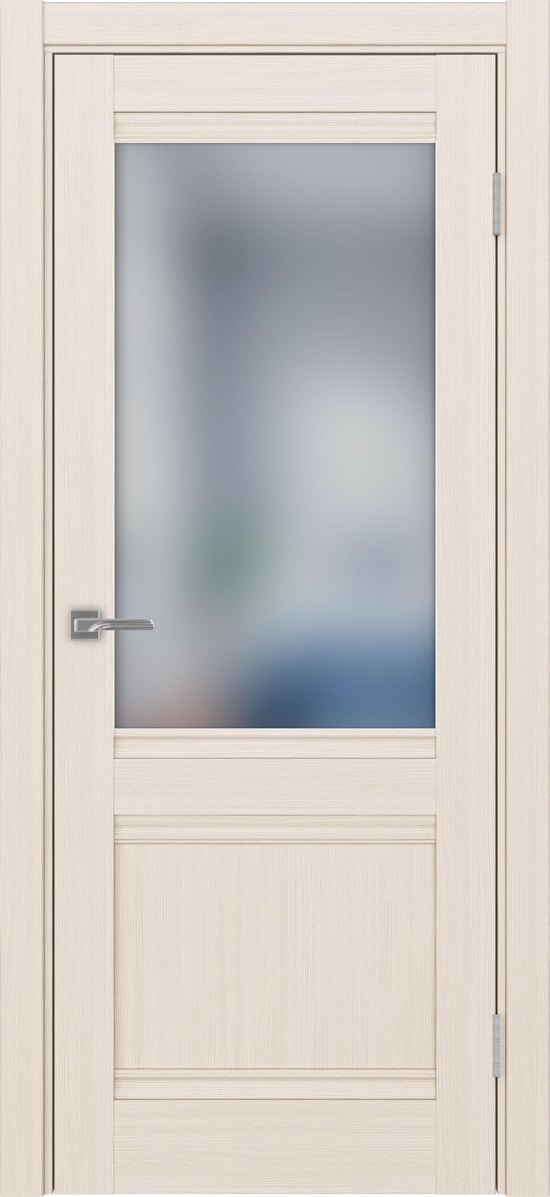 Межкомнатная дверь «Турин 502U.21 Ясень перламутровый» стекло сатин